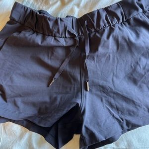 Black lululemon on the fly shorts